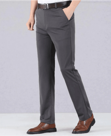 James - Slim Fit Trousers with Elastic Waistband