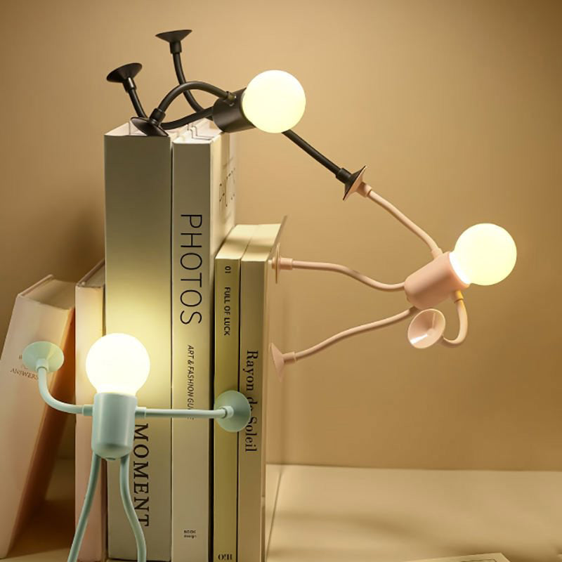 Whimsical - Bookend Lamp Dual-Function Design as Bookend and Table Lamp | Soft Ambient Light for Reading or Relaxing | Playful and Compact Accent for Desk, Shelf, or Nightstand