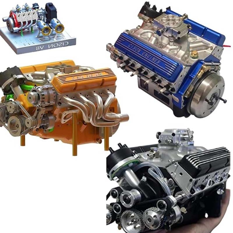 MiniTorque – Mini V8 benzinmotor modellkészlet CDI gyújtással