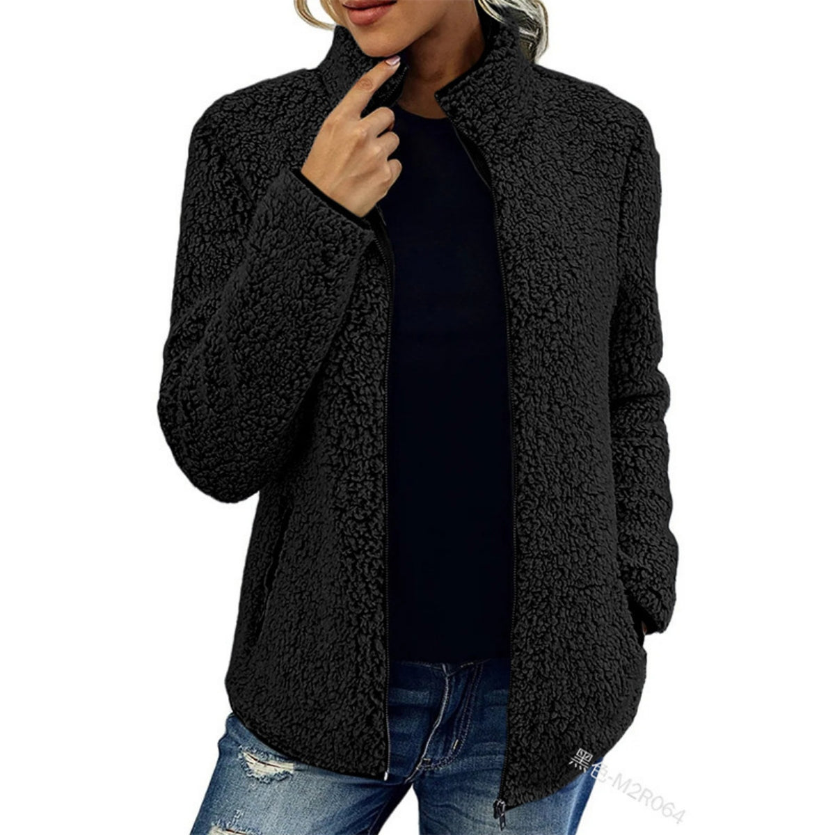 Lena | Women's Teddy Fleece Winter Jacket with Zipper