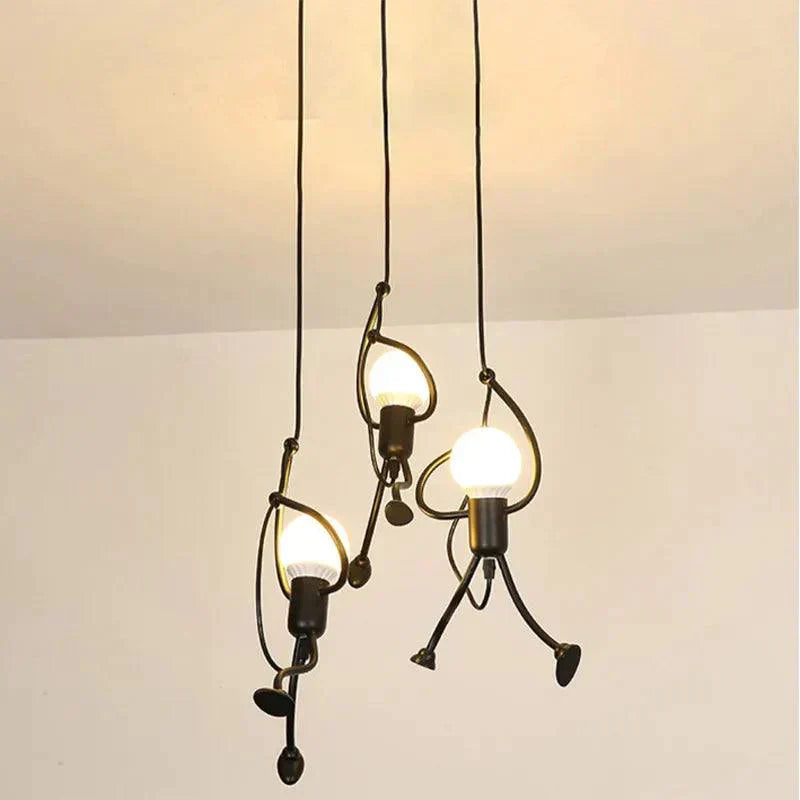 LumiBuddy – Playful Human Figure Design with Whimsical Charm | Soft Ambient Glow with Multi-Bulb Compatibility | Fun Statement Lighting for Kids’ Rooms, Cafes or Offices