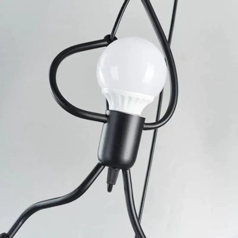 LumiBuddy – Playful Human Figure Design with Whimsical Charm | Soft Ambient Glow with Multi-Bulb Compatibility | Fun Statement Lighting for Kids’ Rooms, Cafes or Offices