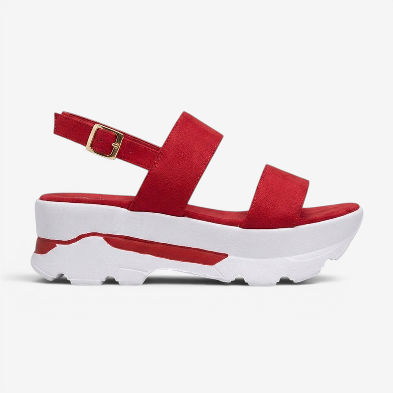 Women's Platform Sandals with Ankle Strap