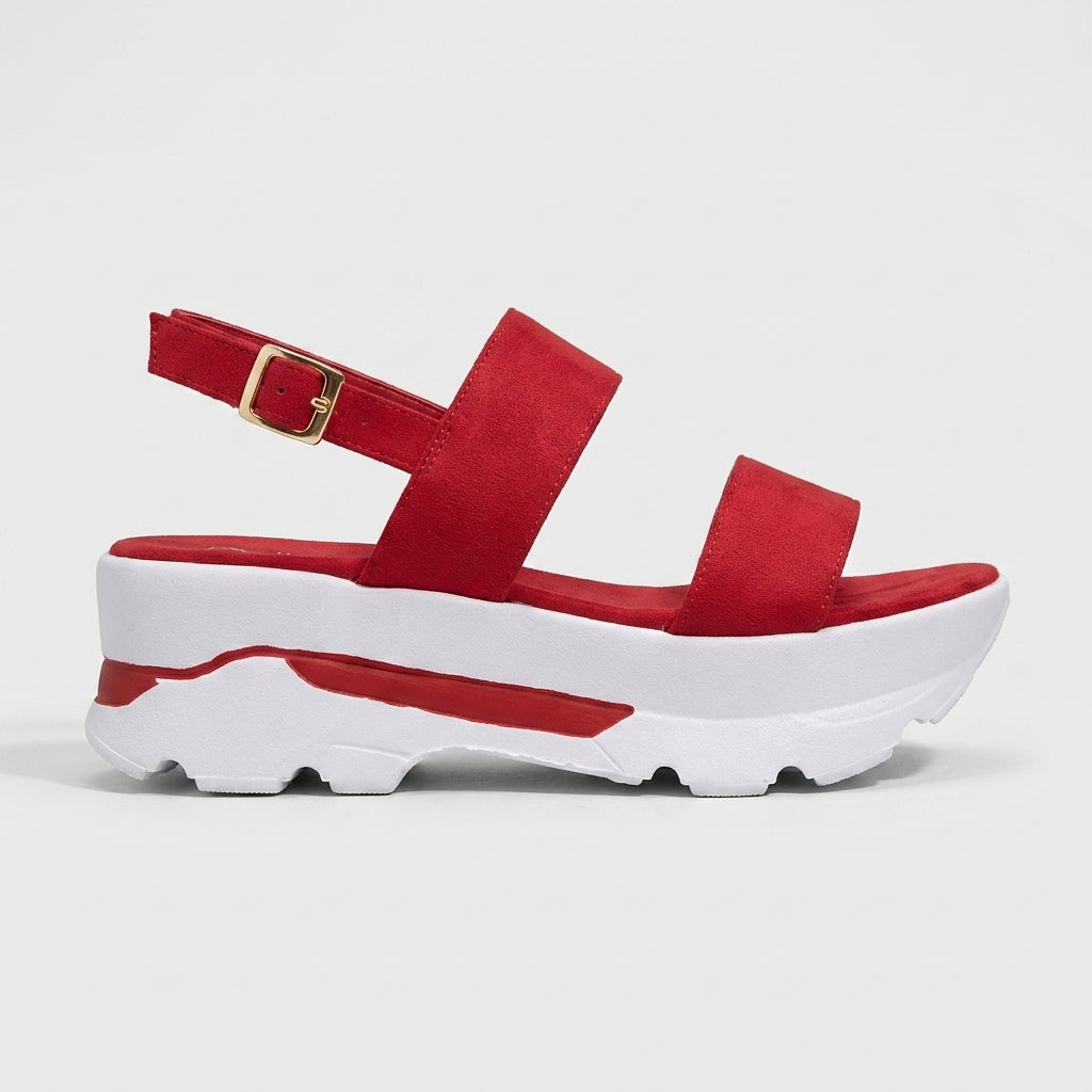 Women's Platform Sandals with Ankle Strap