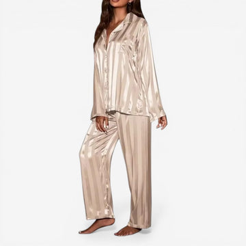 Long Sleeve Button Pyjama Set