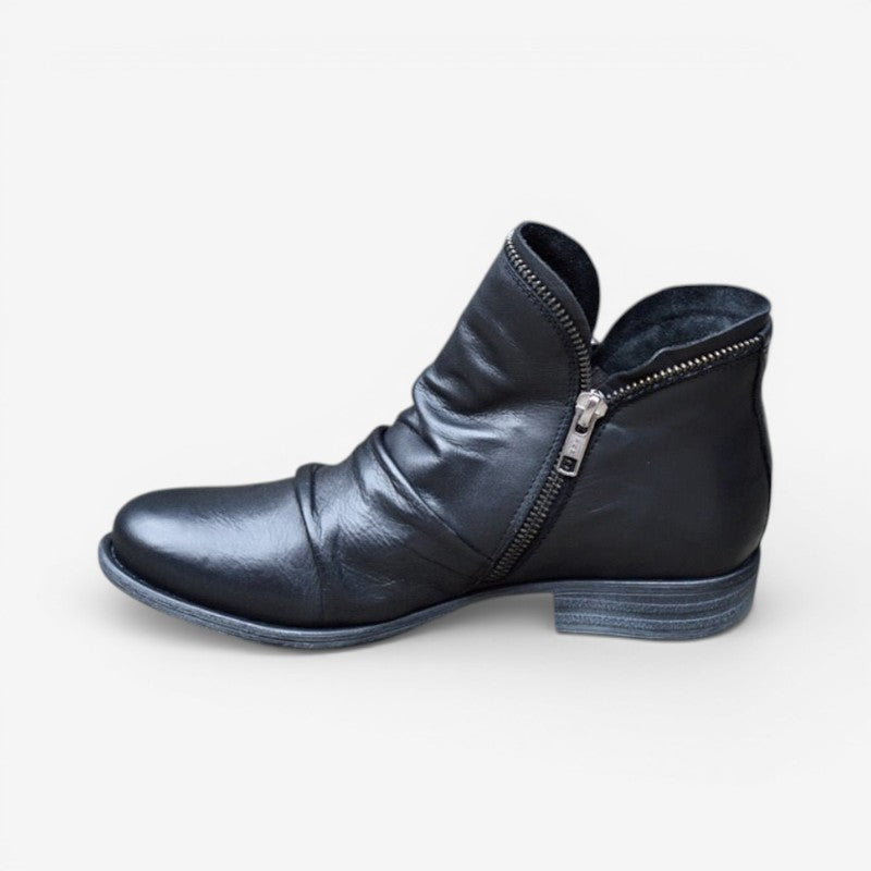 Women’s Pointed-Toe Ankle Boots with Thick Sole