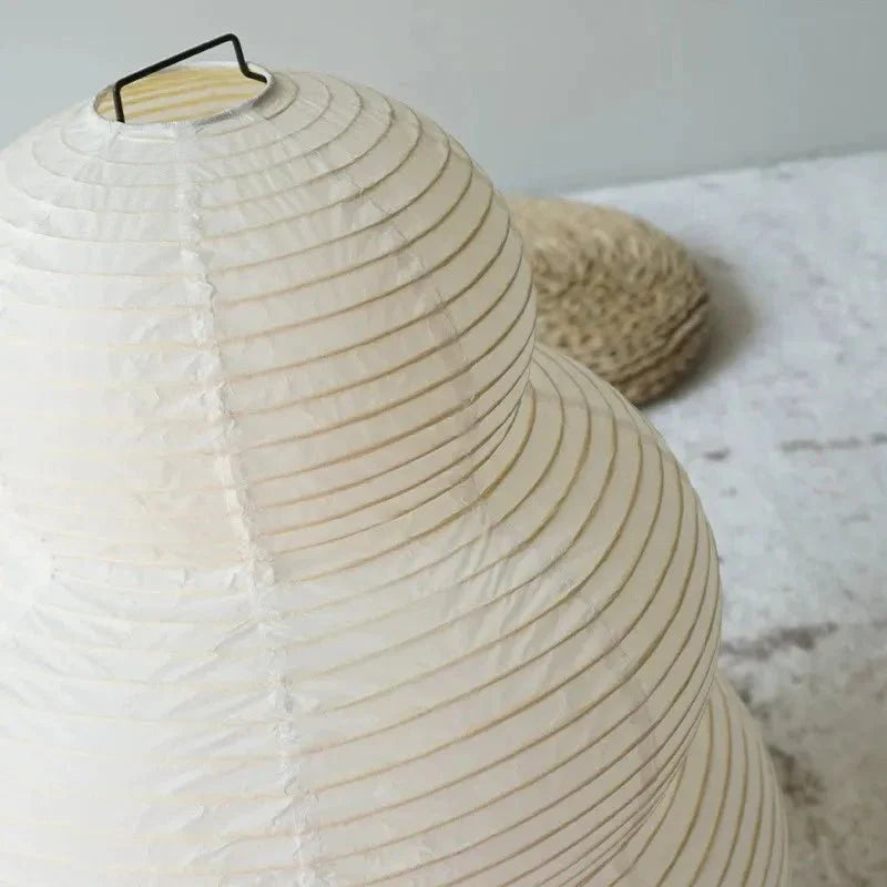WabiLume - Artistic Rice Paper Floor Lamp Handcrafted Wabi-Sabi Design with Soft Ambient Light | Adjustable Tripod Stand for Flexible Height | Elegant Accent for Living Room, Bedroom, Reading Corner, or Meditation Space