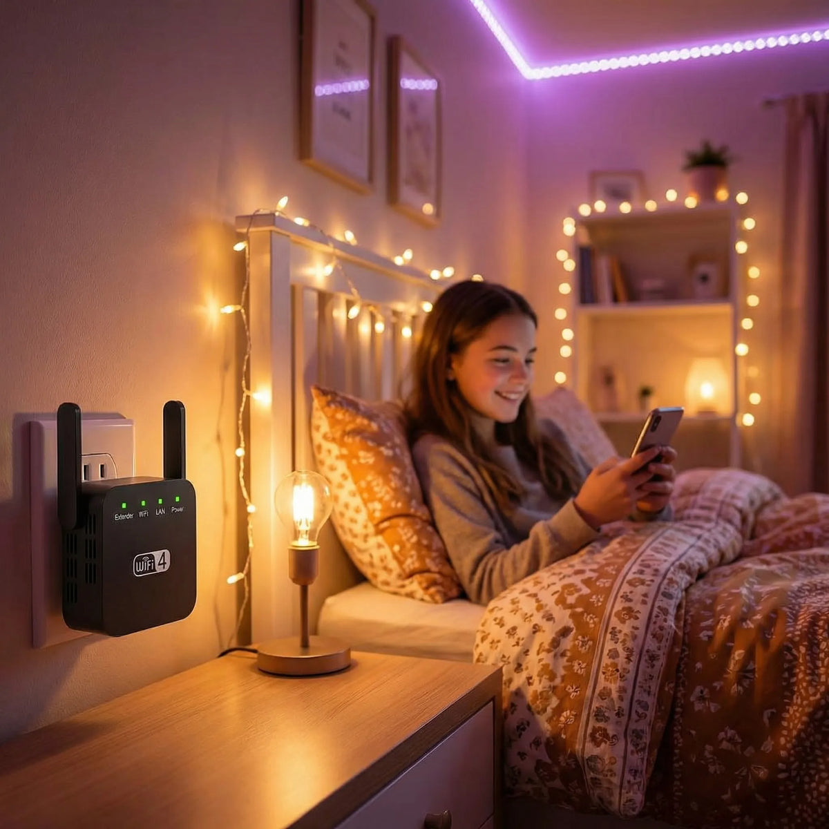 NetWave - Wifi jelerősítő és ismétlő kettős antennával
