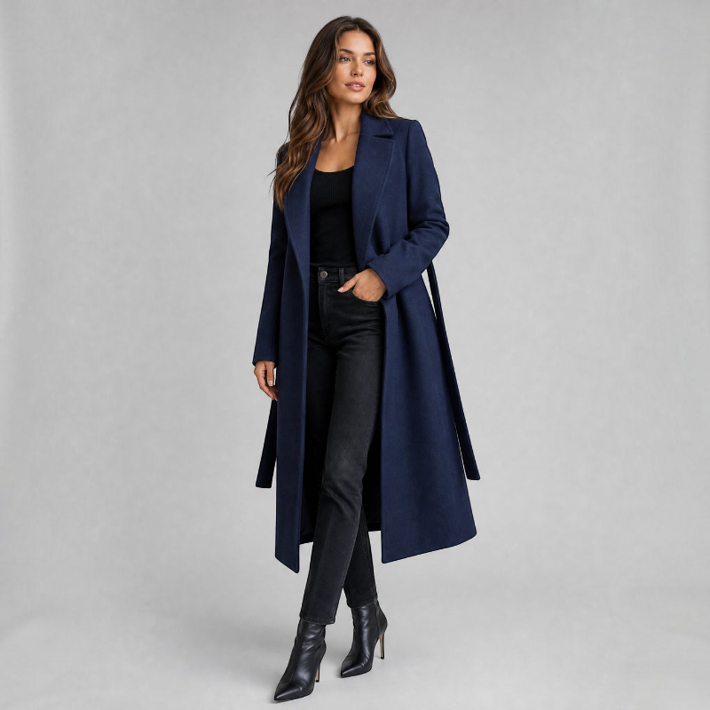 Stylish Women’s Long Sleeve Trench Coat