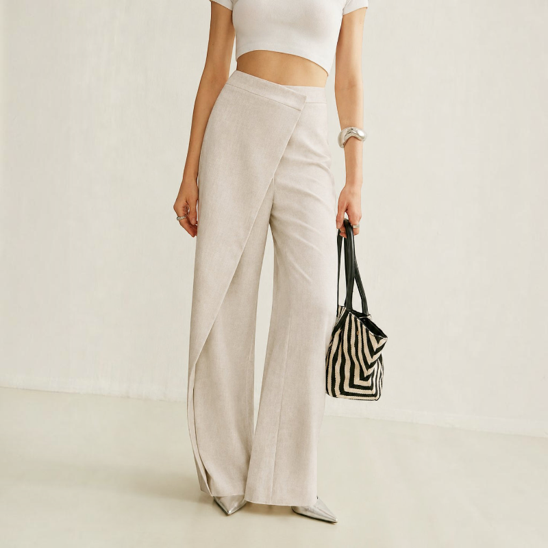 Women's Wide Leg Jeans with Elastic Waist