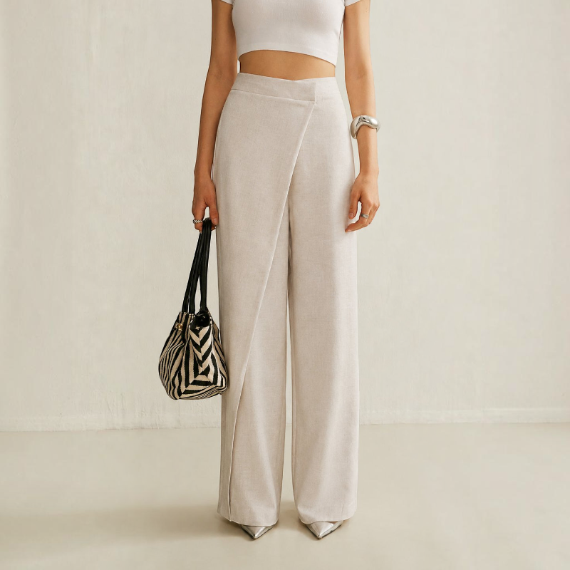 Women's Wide Leg Jeans with Elastic Waist