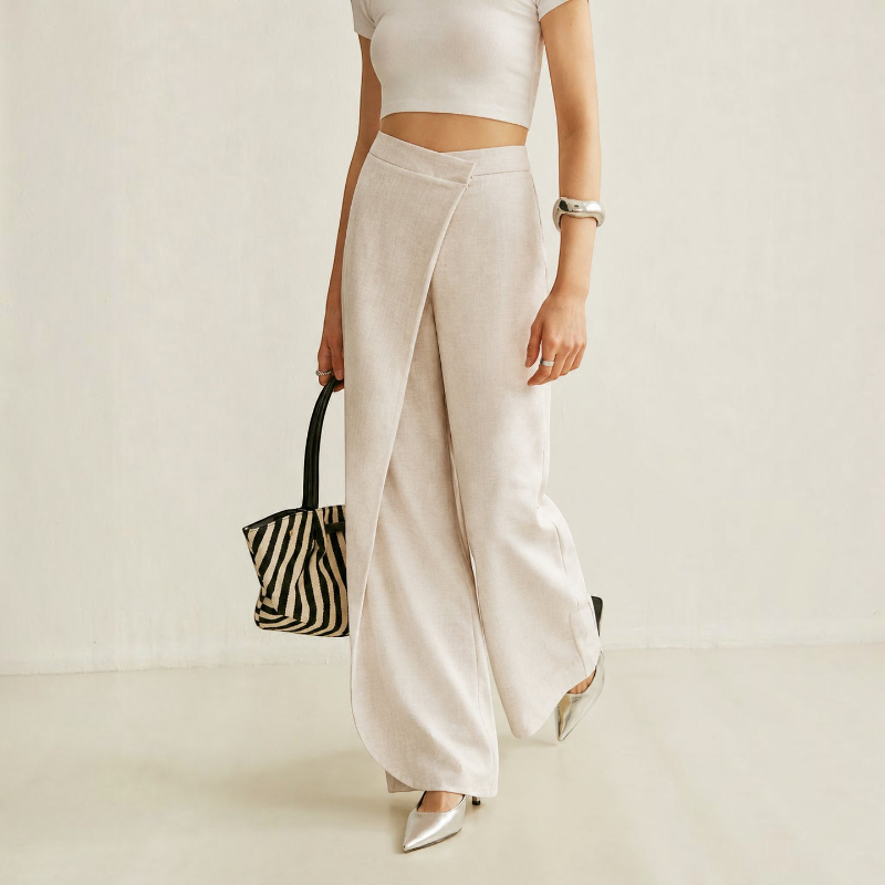 Women's Wide Leg Jeans with Elastic Waist