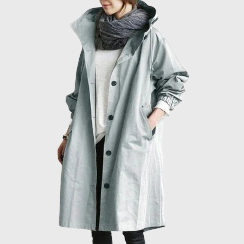 Stylish Oversized Long Sleeve Trench Coat for Women