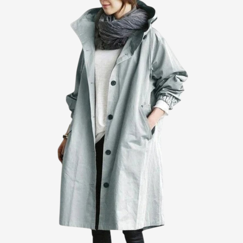 Stylish Oversized Long Sleeve Trench Coat for Women