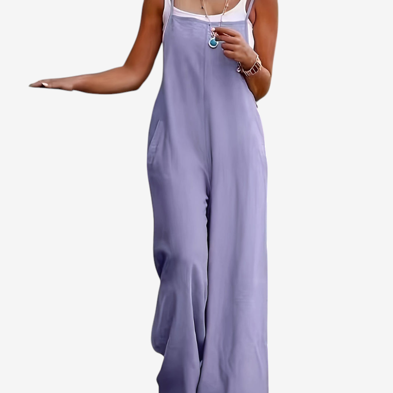 Oversized Sleeveless Wide-Leg Jumpsuit for Women
