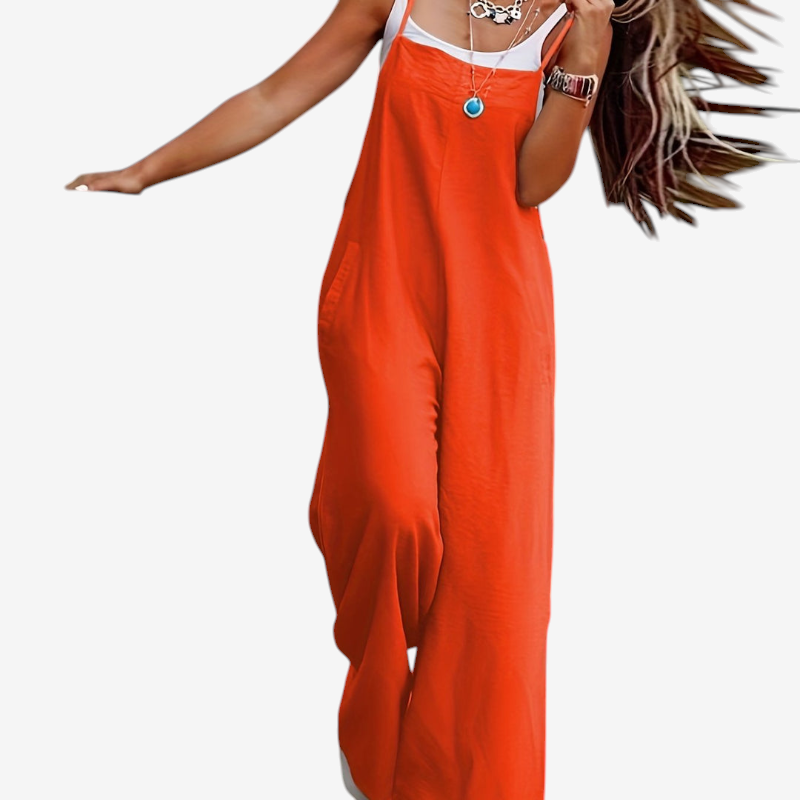 Oversized Sleeveless Wide-Leg Jumpsuit for Women
