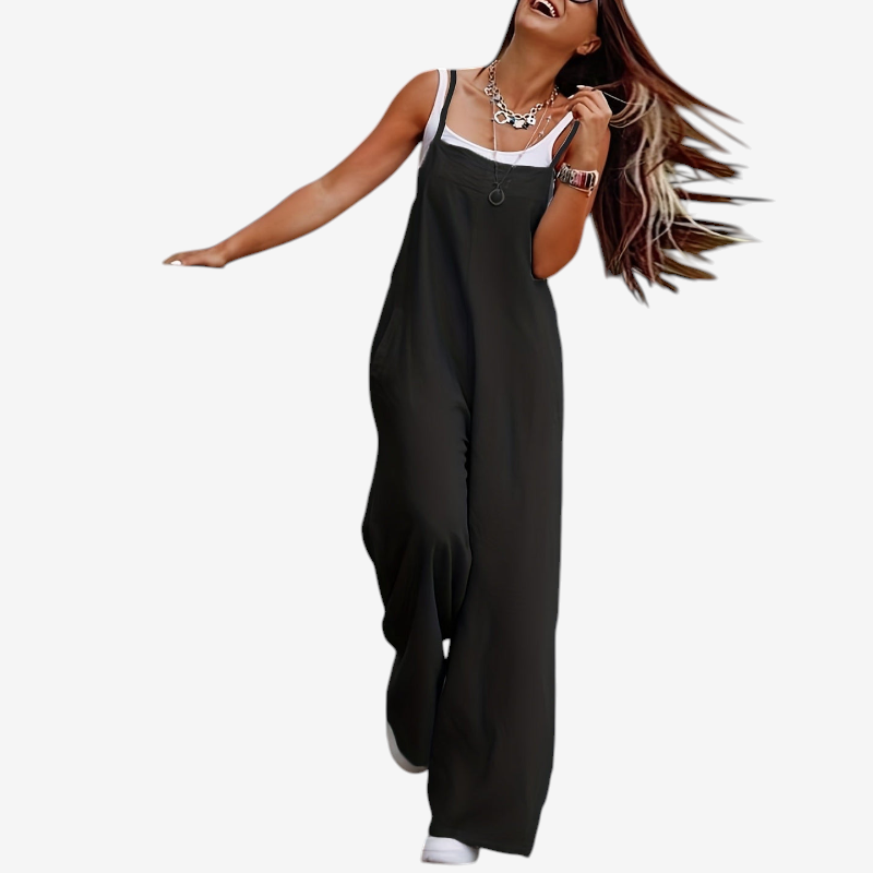 Oversized Sleeveless Wide-Leg Jumpsuit for Women