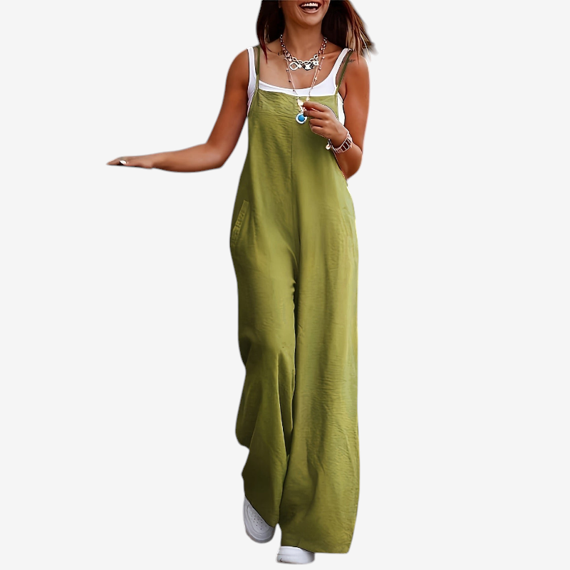 Oversized Sleeveless Wide-Leg Jumpsuit for Women